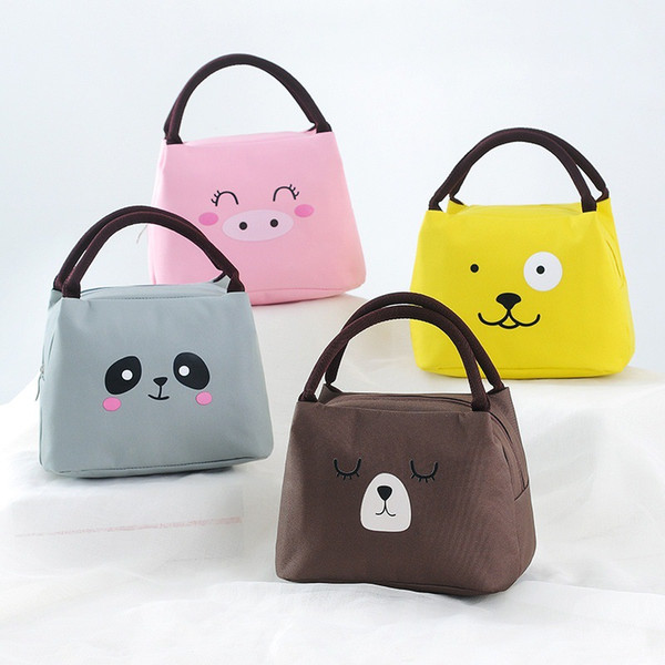 2018 new cute pet series high-grade Oxford cloth lunch box bag fashion student insulation bag lunch bag