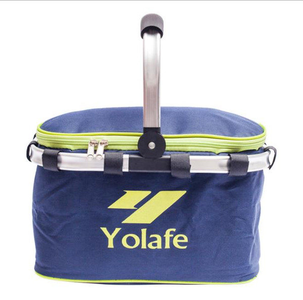 Wholesale Outdoor Picnic Isothermic Bags with aluminum foil insulation bag 10L Oxford fabric picnic basket