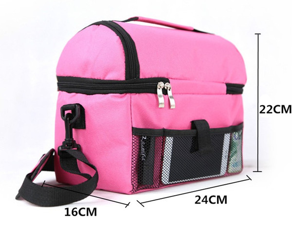 New Insulation Cooler Bag Multifunction Clutch Portable Picnic Thermal Food Ice Pack Shoulder Large Food Bag Functional Bags