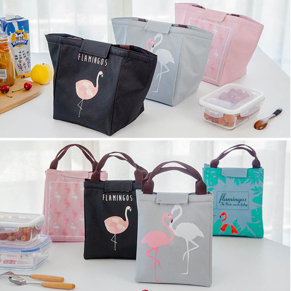 Thermal Insulation Baby Milk Bottle Keep Warm Bag Flamingo Woman Portable Food Infant Lunch Bag Milk Warmer Beach Tote