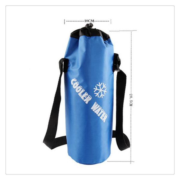 Universal Drawstring Water Bottle Pouch High Capacity Insulated Cooler Bag for Traveling, Camping, Hiking Good Insulation Good Quality