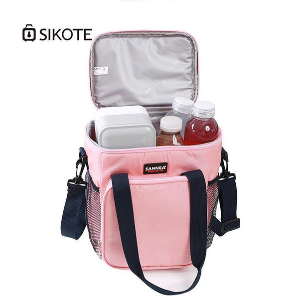 SIKOTE 8L Waterproof Oxford Cloth Ice Pack Bags Heat Preservation Lunch Milk Cold Outside Warm Insulation Portable Shoulder Bag