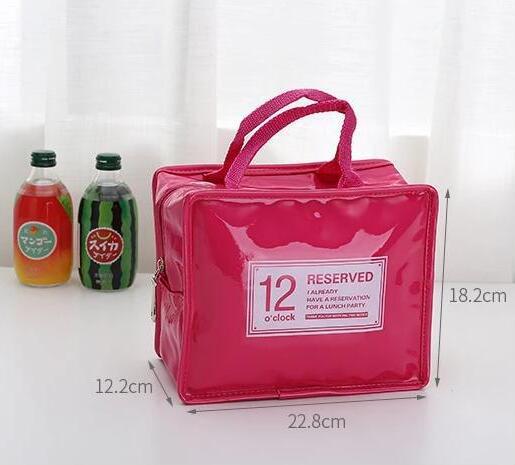 New PVC Lunch Bags For Women Men Waterproof Fresh Keep Insulated Lunch Bag Hand Carry Thickened Tin Foil Cooler Bags Wholesale Free shiping