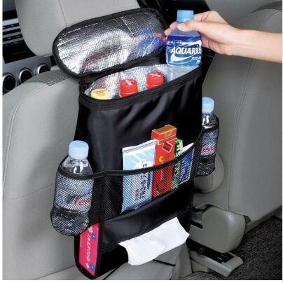 Quality Seat Back Bag Car Ice Pack Stowing Tidying Stay Warm Car Organizer Multi Purpose Folding Storage Box Oxford Cloth