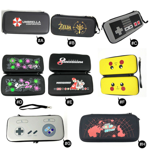 For Nintendo Switch NS EVA Hard Shell Travel Carry Case Protective Cover Storage Bag Pouch for Switch Console Handle 11 Colors