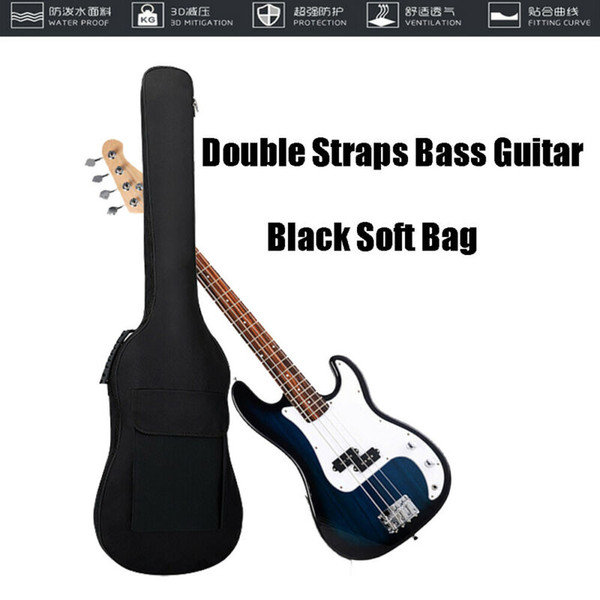 Double Straps Padded Waterproof Electric Bass Guitar Bag Soft Case Gig Bag Case