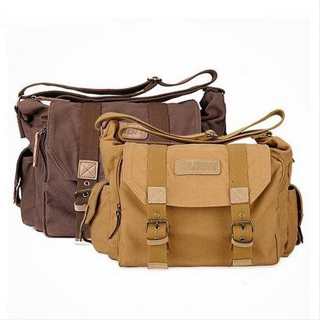 Free shipping Sales!!!Portable Vintage Canvas DSLR Camera Shoulder Bag Messenger Bag for Canon Nikon Sony Olympus Pentax