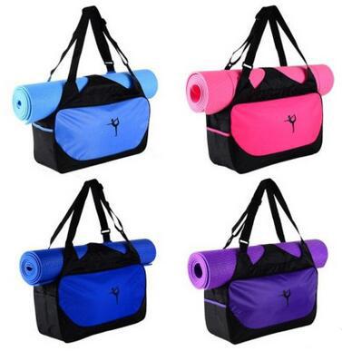 Good Quality Yoga Bags Sport Fitness Shoulder Bags Contrast Color Canvas Bags For Outdoor Sport Hiking Dance Backpack