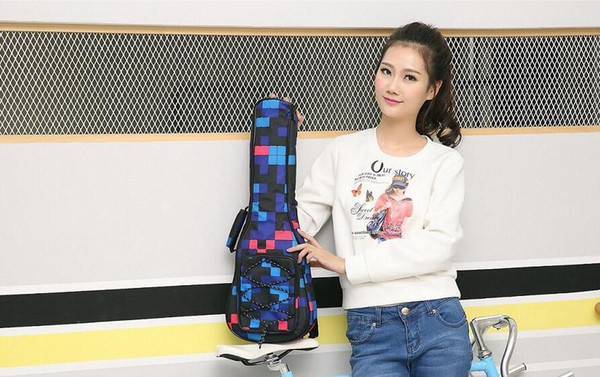 High quality Fashion design 21 & 23 & 26 inch Super thick with cotton 10mm ukulele bag backpack Customized Logo Available