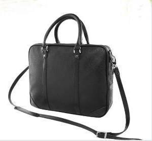 19ss Business Briefcase Leather Men Bag Computer Laptop Handbag Man Shoulder Bag Messenger Bags Men's Travel Bags Black