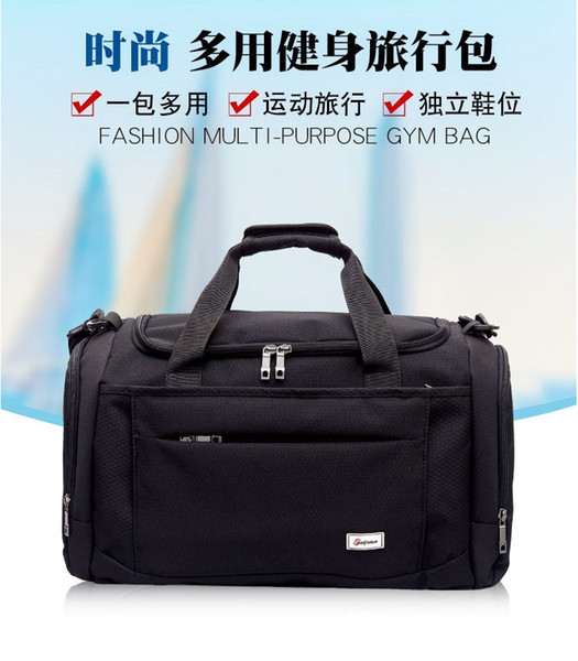 Pretty2019 Male Bodybuilding Motion Cylinder Single Shoulder Luggage Ma'am Portable Travelling Bag Short Tourism Package Tide