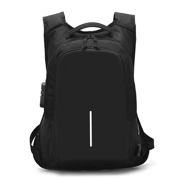 Men's business anti-theft backpack 15.6-inch computer bag USB password lock bag science large accommodation space