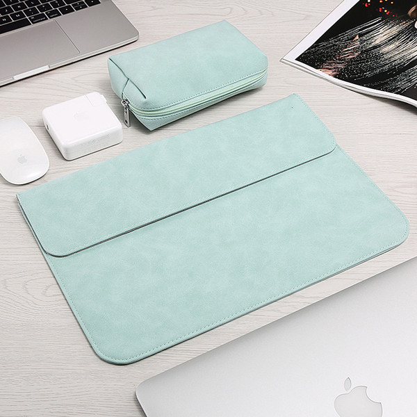 Laptop Sleeve Bag For Macbook Air Retina 13 12 15 For New Pro 13.3 inch Touch Bar PU leather Case Laptop And Tablet Cover