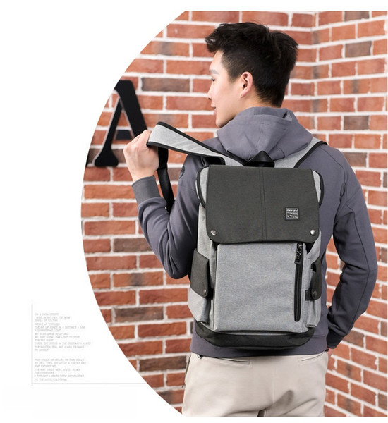 Fashion multi-functional design backpack casual canvas travel bag outdoor computer bag large capacity student bag wholesale