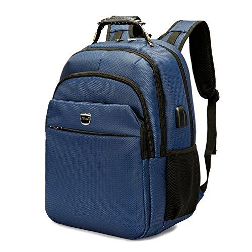 USB port charger Slim Business Water Resistant Travel laptop backpack with for College Travel Backpack designed for 17-Inch Notebook