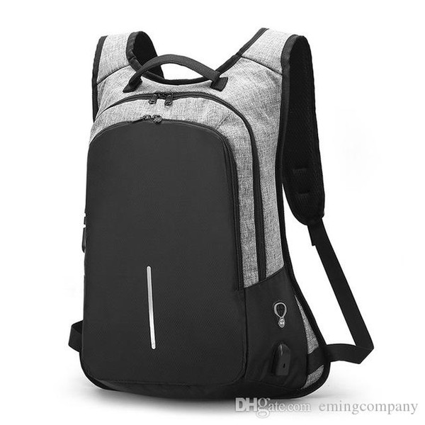 Designer Backpack USB Charge Anti Theft Cipher Lock Laptop Backpacks For Men And Women Travel Bag Business And School Bags