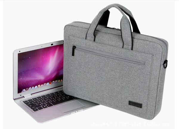 14/15 Inch Men and Women Laptop Bag Solid Color Nylon Shoulder Computer Bag Business Bag Wholesale