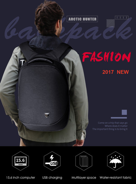 2018 new computer backpack men's European and American trend backpack British business backpack men leisure outdoors