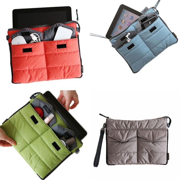 Useful Organizer Digital storage iPad Bag Travel Ipad Mini Soft Latop bags With Handles Free Shipping