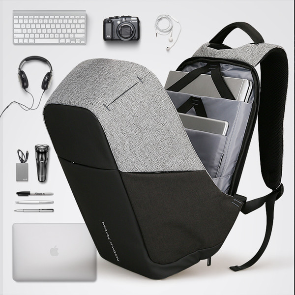 Multifunction USB charging Men 15inch Laptop Backpacks For Teenager Fashion Male Mochila Travel backpack anti thief