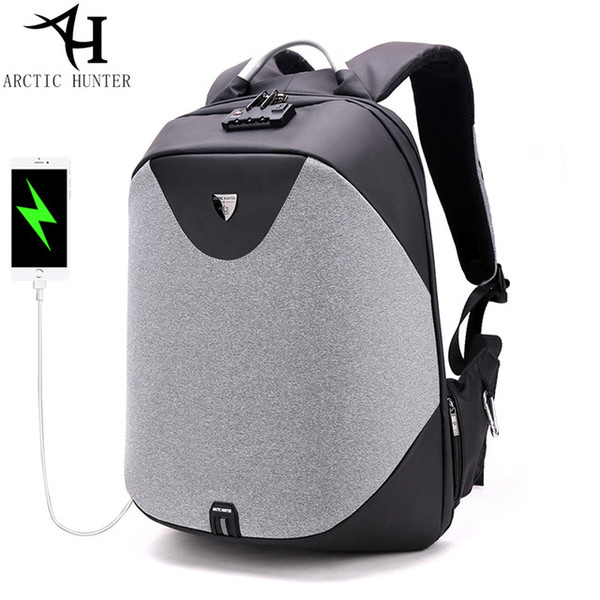 ARCTIC HUNTER Anti-theft zipper Password Lock Backpacks Waterproof Bag Men Business Travel 15.6 inch Laptop Backpack Female