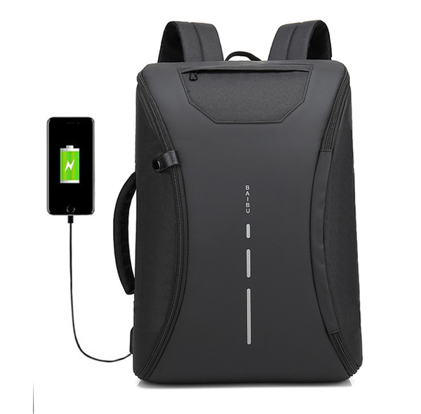 baibu fashion waterproof business travel smart anti-theft usb charger back pack newest casual laptop backpack for men