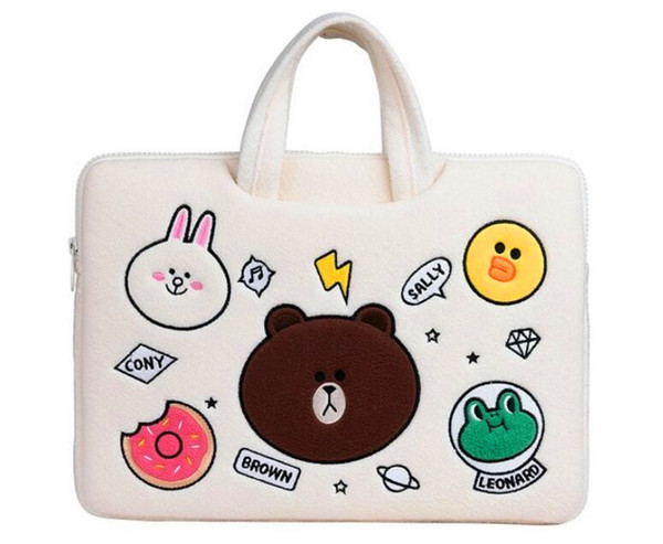 Fashion cartoon design bear design notebook bag, including Ipd bag, free delivery, 1 big 2 small