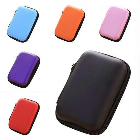 Portable Square Hard Carry Case Pouch Storage Bag for External HDD Box Case/Power Bank/SD Card/Charger/Mini Gadget Pocket