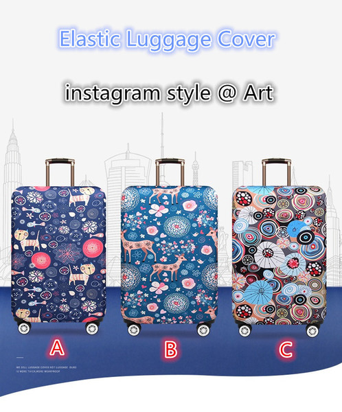 Cartoon Luggage Cover Elastic Stretch Dust-Proof Cover Trolley Baggage Cover