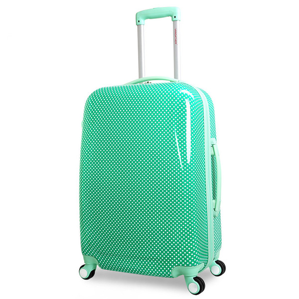 Boarding chassis 20 24 Inch Luxury Designer PC Trolley case Suitcase Bag Rolling Travel Luggage Wheels Bow Polka Dot Women Bags