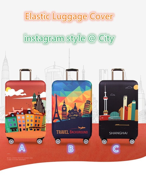 Stretchable Elastic Luggage Cover Protector Dustproof Anti Scratch ins style @ city