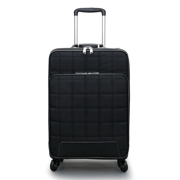 16/20/24 inch Travel Suitcase Bag,Women Trolley Case ,Fashion Rolling Luggage Bags,Men Square grid Commercial Box with 4 wheels