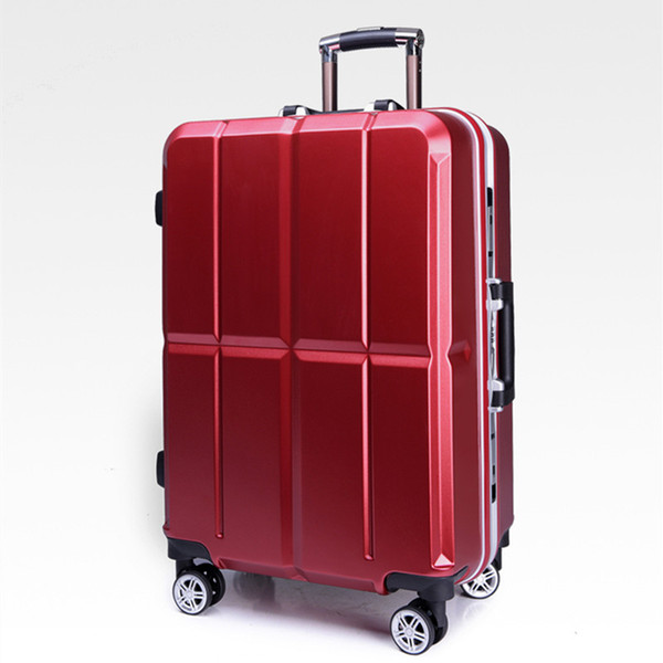 Aluminum Frame Luggage Hardside Rolling Trolley Bag Luggage travel Suitcase 20 Carry on Luggage 20 24 Inch Checked Wheels Sports Bags