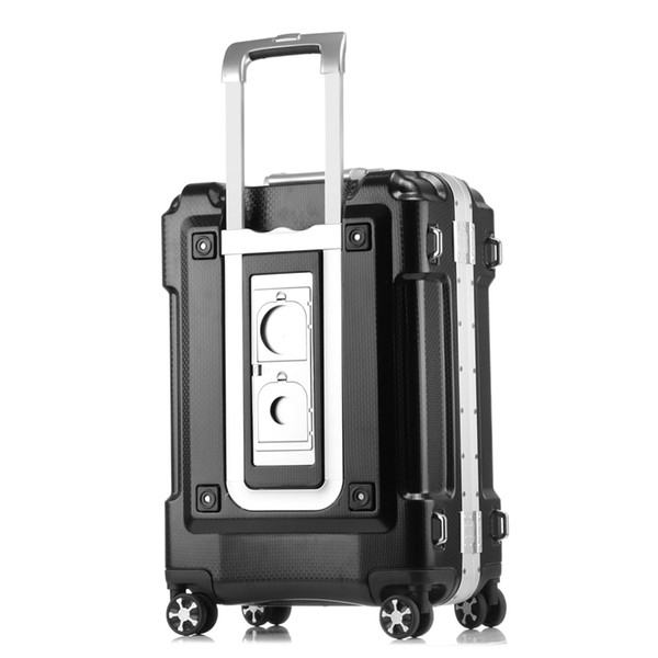 20 24 28 inch larger capacity ABS PC Aluminum Frame Luggage Bag Commercial Boarding case Trolley Travel Suitcase Password Box handbag