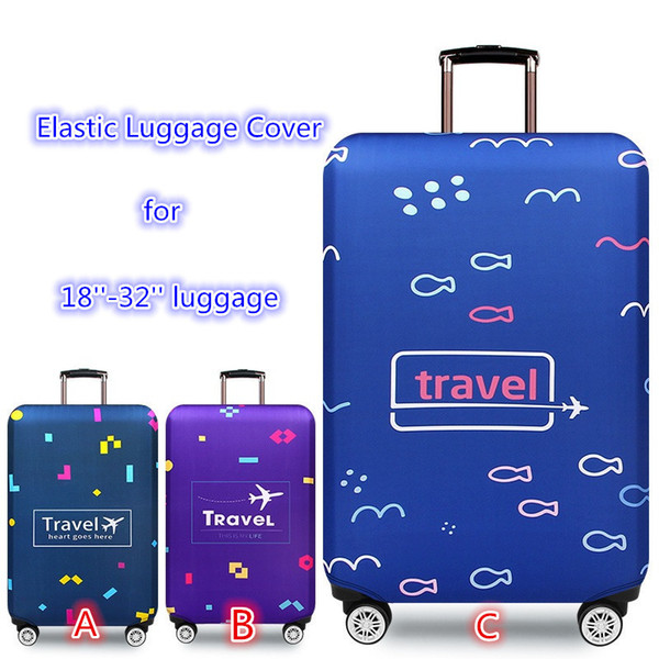 2019 new Design Travel Suitcase Luggage Cover Trolley Elastic Protectors Covers