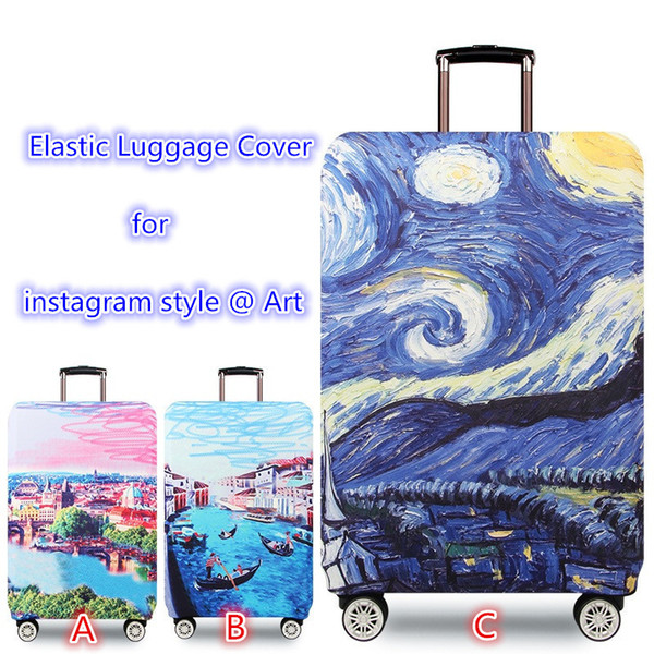 2019 new Design Travel Suitcase Luggage Cover Trolley Elastic Protectors case