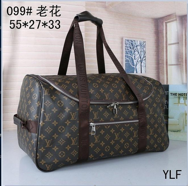 ( 13 style for choose ) Wholesale and retail !!! brand designer large capacity travel bags duffel bags #099 brown letter