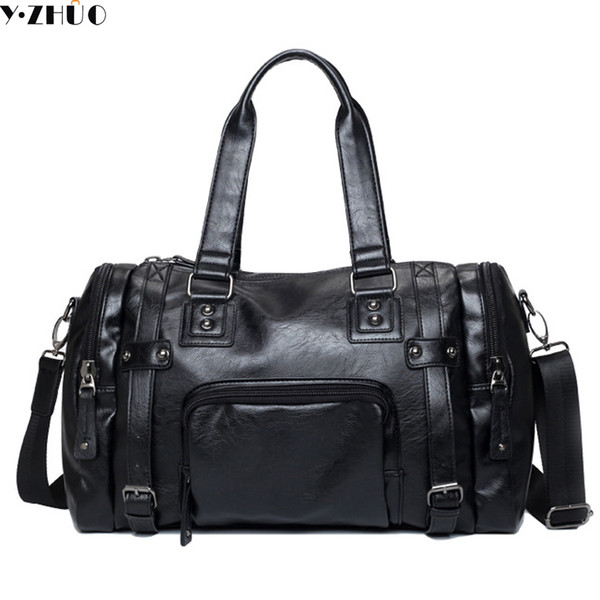 Men's Travel Bags Brand luggage Waterproof suitcase duffel bag Large Capacity Bags casual High-capacity leather handbag