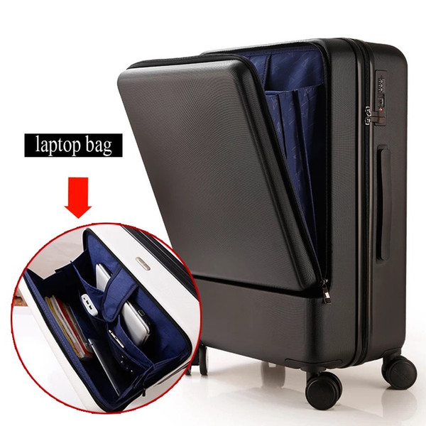 Fashion Travel bag Suitcase ,New Cabin Rolling Luggage with Laptop bag,Women Trolley suitcase on wheel, Men Upscale Business box