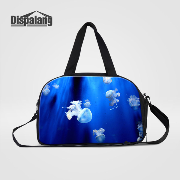 Dispalang Travel Bag Jellyfish Print Travel Duffle Bag Women Men Large Luggage Bags Weekend Overnight Shoulder