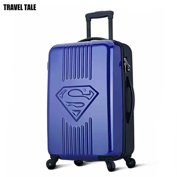 TRAVEL TALE 20 24 inch ABS/PC rolling luggage travel bag on wheels suitcase for kids