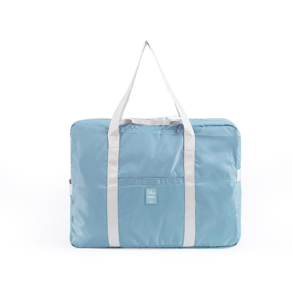 Folding Waterproof Polyester Women Travel Bag Portable Large Capacity Trolley Bag Fashion Multi Function Zipper Carry on Bag