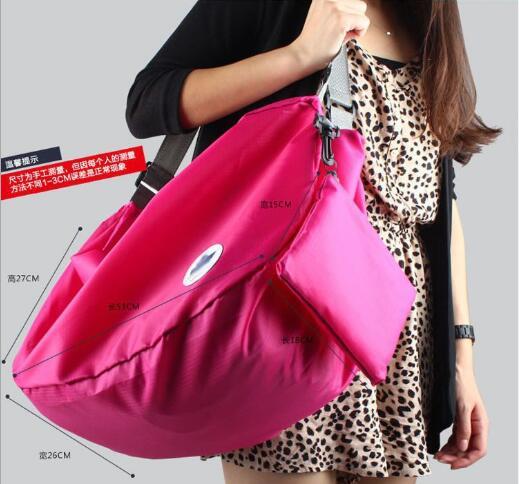 Direct sales One Shoulder Travel Bag portable foldable multi-functional large capacity color matching travel bag