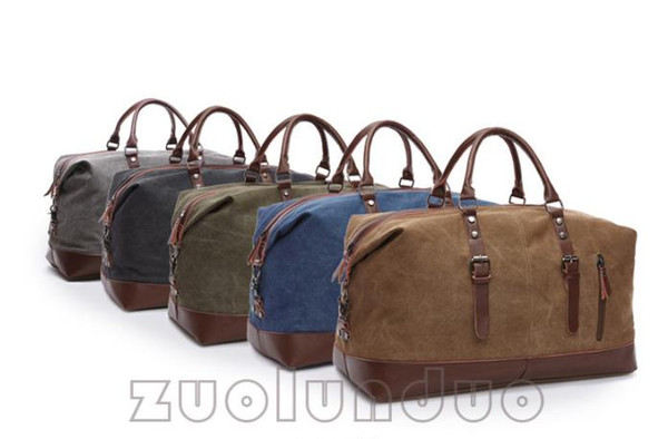 Vintage Large Capacity Travel Bag Men Hand Luggage Travel Duffle Bag Canvas Weekend Multifunctional handBags for male