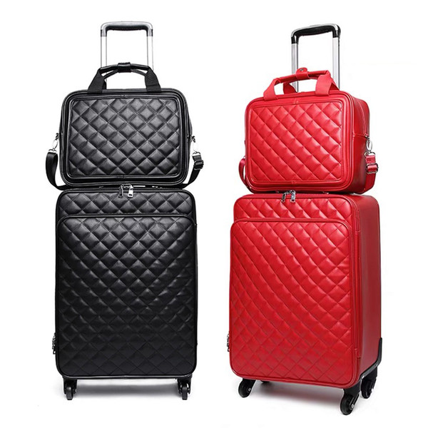 Vnelstyle fashion Travel luggage with handbag women men trolley suitcase bag on wheels flower stylish set luggage 16/20/24 inch