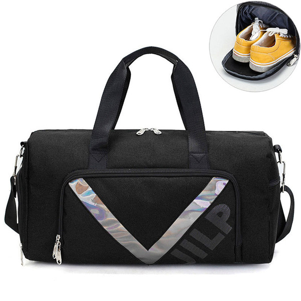 Men Nylon Sport Handbag Women Dry Wet Pocket Travel Luggage Crossbody Bags Large Capacity Yoga Outdoor Duffle Portable Bag S067