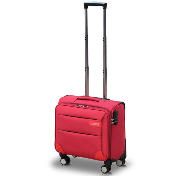 14inches mini boarding universal wheels trolley luggage commercial oxford fabric luggage female