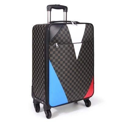 CARRYLOVE noble Fashion brand with quality 16/20/24 size PU Rolling Luggage Spinner brand Travel Suitcase