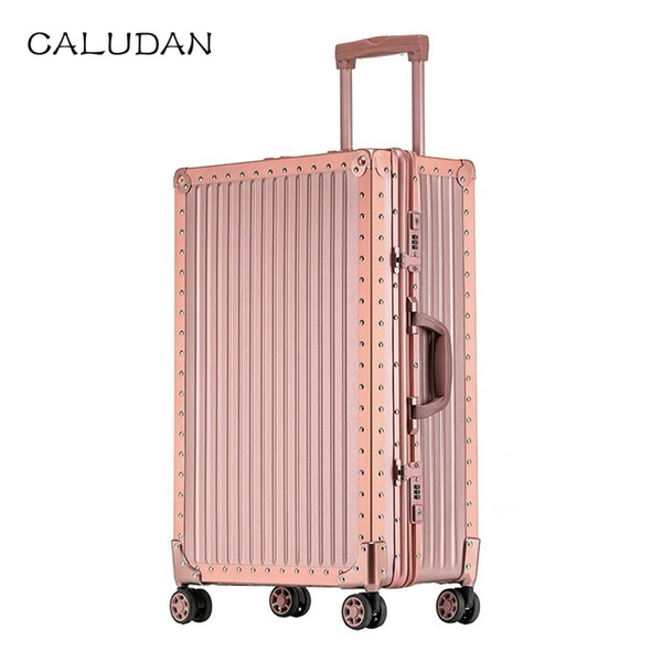 CALUDAN PC Suitcase Colorful Carry on Spinner Wheels Rolling Luggage TSA lock Business Travel Vacation for Women vs men