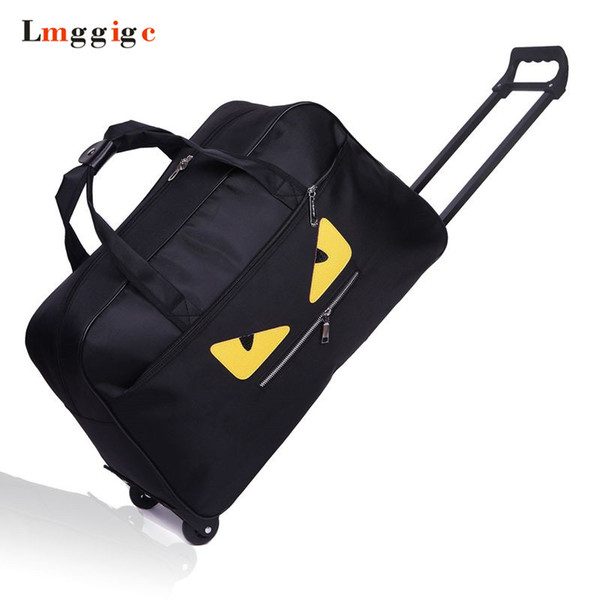 Cabin Luggage Bag,Portable Suitcase,Waterproof Oxford cloth monster Travel Trolley Dragboxes,Large capacity Handbag with wheels